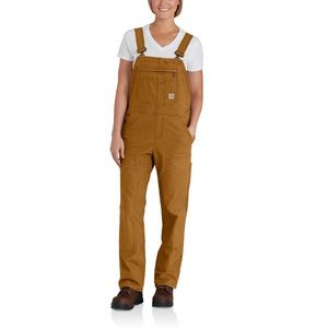 Carhartt Womens Overalls Brown XS short